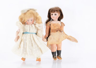 Lot 1474 - A German bisque headed dolls’ house doll