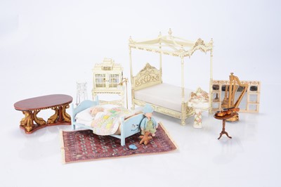 Lot 1485 - Recent dolls’ house furniture