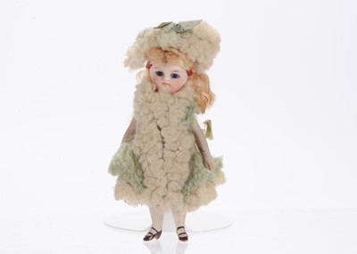 Lot 1499 - A Simon & Halbig all-bisque mignonette dolls’ house doll