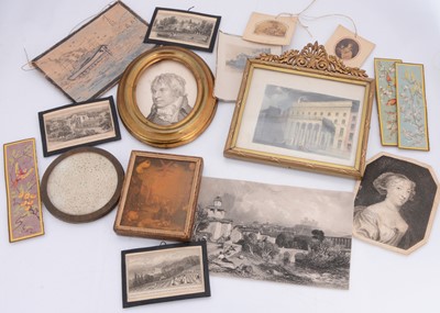 Lot 1503 - Frames and prints suitable as dolls’ house pictures