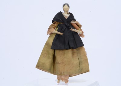 Lot 1520 - A larger Grodnerthal carved wooden dolls’ house doll