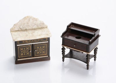 Lot 1529 - Two mid 19th century Waltershausen dolls’ house furniture