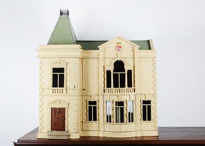 Lot 1537 - Jedburgh House, a early 20th century carpenter built dolls’ house of the Public Hall in Jedburgh