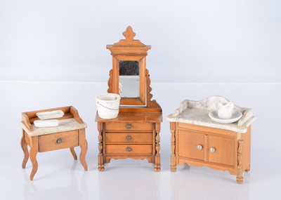 Lot 1555 - Three Schneegas dolls’ house furniture