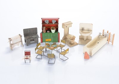 Lot 1570 - Dolls’ house kitchen and bathroom