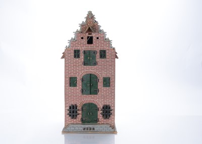 Lot 1579 - A home-built Dutch style warehouse dolls’ house