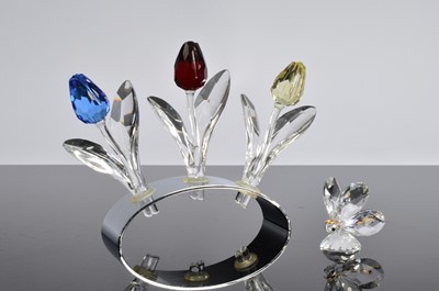 Lot 4 - A collection of three Swarovski Tulips