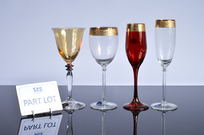 Lot 18 - A large collection of modern Italian glasses