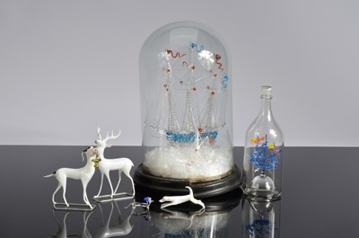 Lot 24 - Five glass sculptures