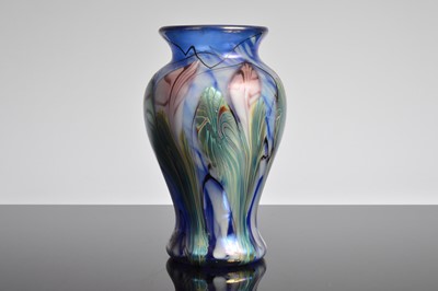 Lot 47 - A modern Okra glass vase by Sarah Cowen