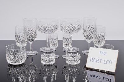 Lot 56 - A collection of c1960s Orrefors Glass "Elisabeth" pattern drinking glasses designed by Ingeborg Lundin
