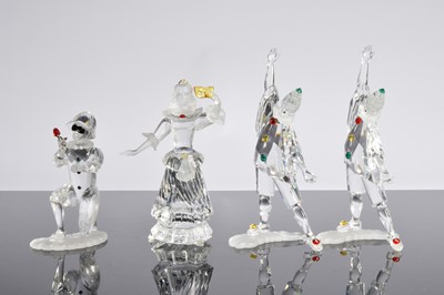 Lot 62 - Four Swarovski Masquerade figures