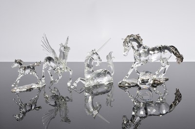 Lot 72 - Four Swarovski Horse figures