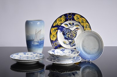 Lot 125 - Six items of Royal Copenhagen porcelain