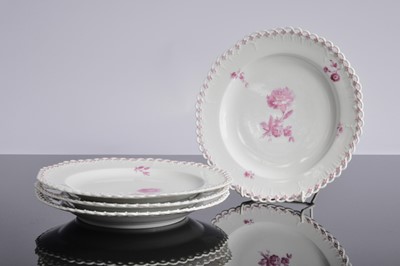 Lot 131 - A set of four Berlin porcelain plates