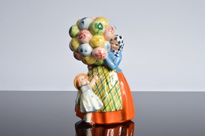 Lot 132 - A Keramics Wiener Kunstkeramik (KWK) pottery model of a balloon seller designed by Anton Kleiber