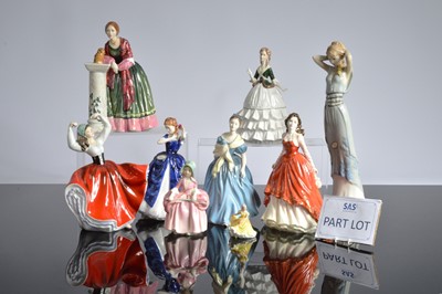 Lot 141 - A collection of 16 elegant porcelain ladies