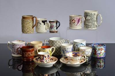 Lot 149 - A collection of cups and mugs