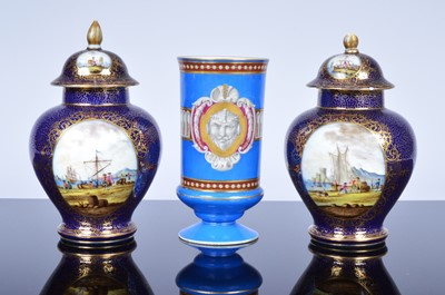 Lot 217 - A French porcelain vase