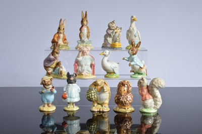Lot 229 - Thirteen Beswick Beatrix Potter figures