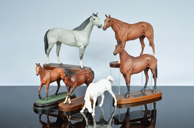 Lot 257 - A collection of six Beswick Race Horses