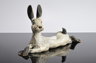 Lot 275 - A raku fired figure of a hare