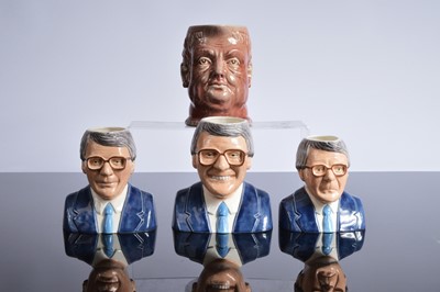 Lot 282 - A set of three graduated John Major character jugs