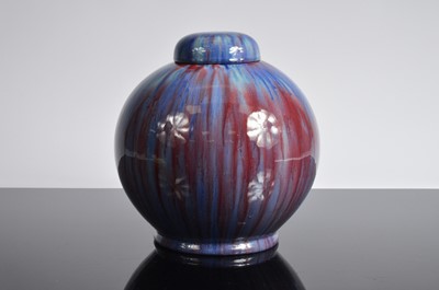 Lot 294 - A high fired lidded urn
