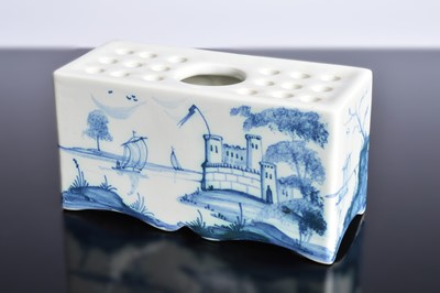 Lot 306 - A c1990s ISIS Pottery delft flower brick