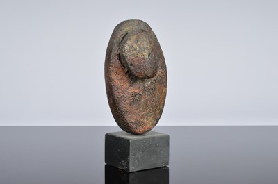 Lot 312 - Peter Hayes (born 1946) pottery and slate stylised form