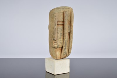 Lot 313 - Peter Hayes (born 1946) pottery and slate stylised form