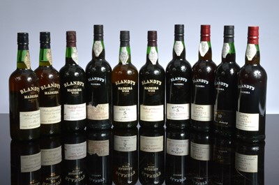 Lot 330 - A collection of twelve bottle fo assorted Modeira Wine