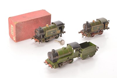 Lot 14 - Hornby 0 Gauge trio of Clockwork Locomotives (3)