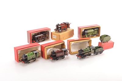 Lot 59 - Hornby 0 Gauge Post war group of Clockwork Locomotives (6)
