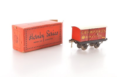 Lot 64 - Hornby 0 Gauge early 'Crawfords' Private owner van