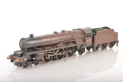 Lot 82 - Bassett-Lowke 0 Gauge 4-6-2 Loco & Tender LMS maroon Princess coronation class 'Princess Elizabeth'