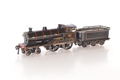 Lot 83 - Bing for Bassett-Lowke 0 Gauge 4-4-0 Loco & Tender LNWR lined black 'George the Fifth'