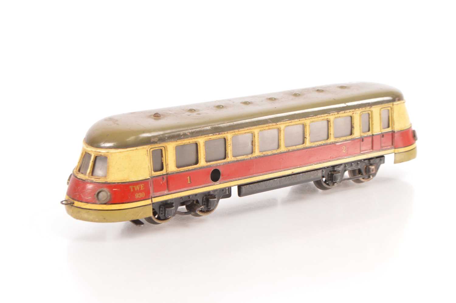 Lot 109 - Marklin 0 Gauge Ref: Clockwork TWE930 rail-car