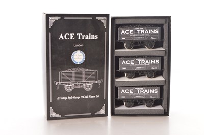 Lot 139 - Ace Trains 0 Gauge Modern issue 'Ace Trains' Private owner Loco coal wagons