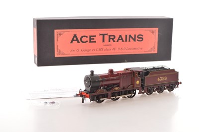 Lot 174 - Ace 0 Gauge modern issue E/5 0-6-0 Loco & Tender LMS lined maroon Class 4F