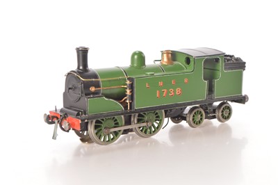 Lot 187 - Connoisseur models Kitbuilt 0 Gauge 0-4-4 green lined class G5 Tank Loco