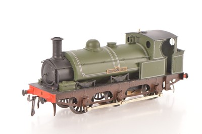 Lot 197 - Kitbuilt 0 Gauge 0-6-0 Rhymney Railway lined green J class Saddle Tank Loco