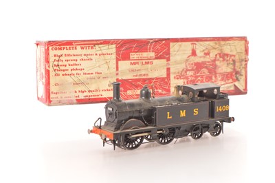 Lot 199 - Slater's 0 Gauge Kit built 0-4-4 LMS lined black class 1262 Tank Loco
