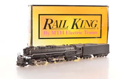 Lot 216 - Rail king by MTH Modern issue 0 Gauge Ref:30-1219-1 2-6-6-6 Allegheny Loco & Tender Virginian black