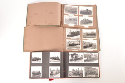 Lot 222 - Three 1960s original Snapshot Photograph Albums BR Steam and Diesel Locomotives (250+ Photographs)