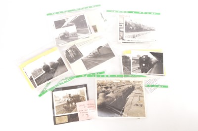 Lot 223 - Collection of original Snapshots of BR Steam Locomotives Many with Negatives Sold With Copyright (220)