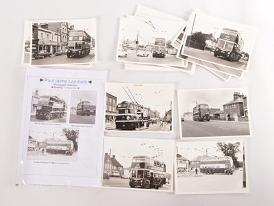Lot 224 - original Snapshots Last Week of Reading Trolleybuses with Negatives Sold With Copyright