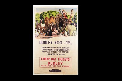 Lot 227 - British Railways 1960s Poster Dudley Zoo and Castle