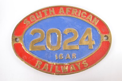 Lot 244 - South African Railways Cabside Plate