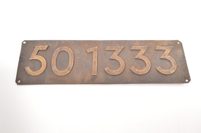 Lot 247 - Deutsche Reichsbahn Steam Locomotive Number Plate
